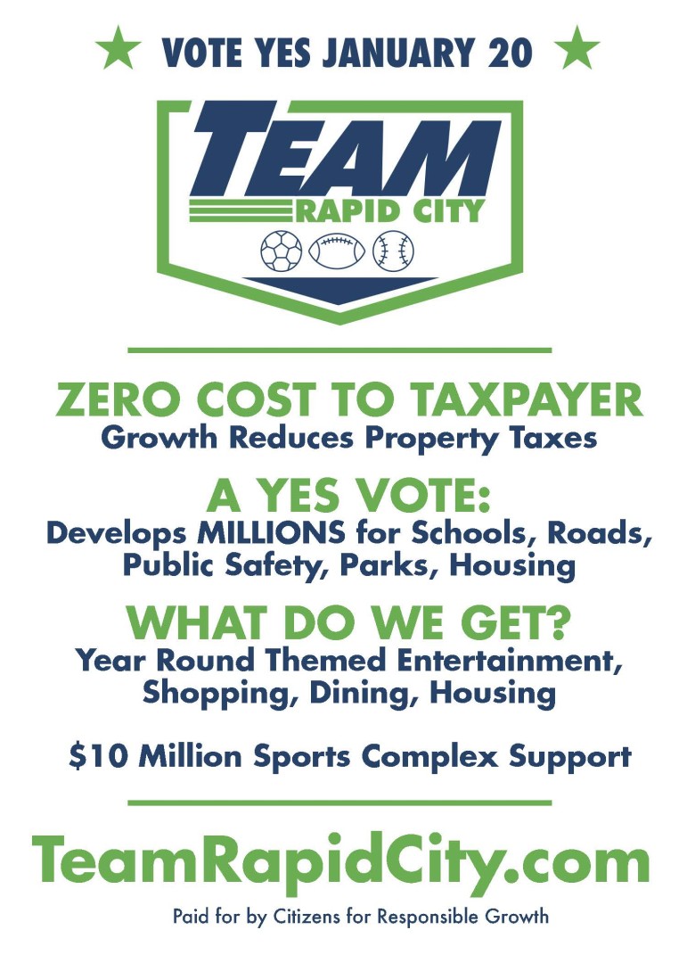 Vote yes on January 20, Team Rapid City